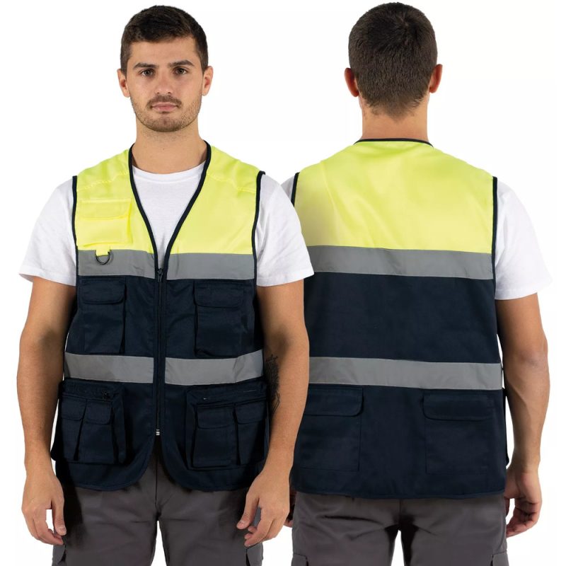 COLETE MULTIBOLSOS REFLETOR EM SARJA L - AZUL/AMARELO CL-05 AZ.AM.jpg
